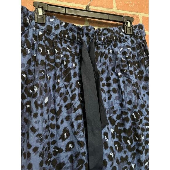 Aerie Blue Leopard Print Jogger Pajama Pants - L - Picture 3 of 7
